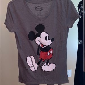 cute mickey mouse v neck shirt